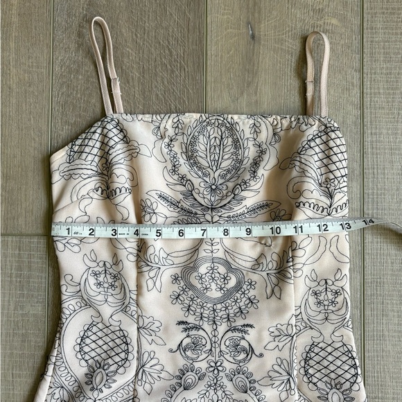 Tan Embroidered Dress Donna Mizani at Revolve - Picture 3 of 7